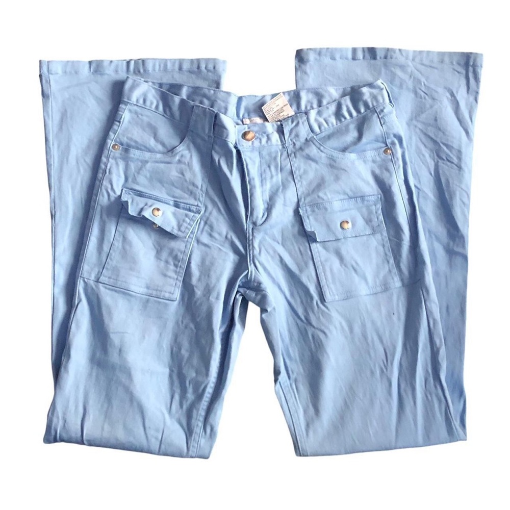 Vintage light blue flare pants